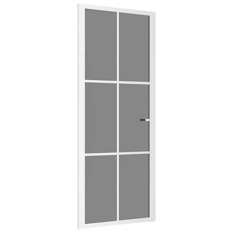 Load image into Gallery viewer, Vidaxl binnendeur 83x201,5 cm esg-glas en aluminium wit
