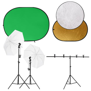 Vidaxl fotostudioset met lichtset, achtergrondscherm en reflector