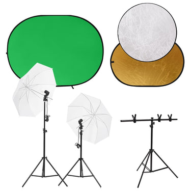 Vidaxl fotostudioset met lichtset, achtergrondscherm en reflector