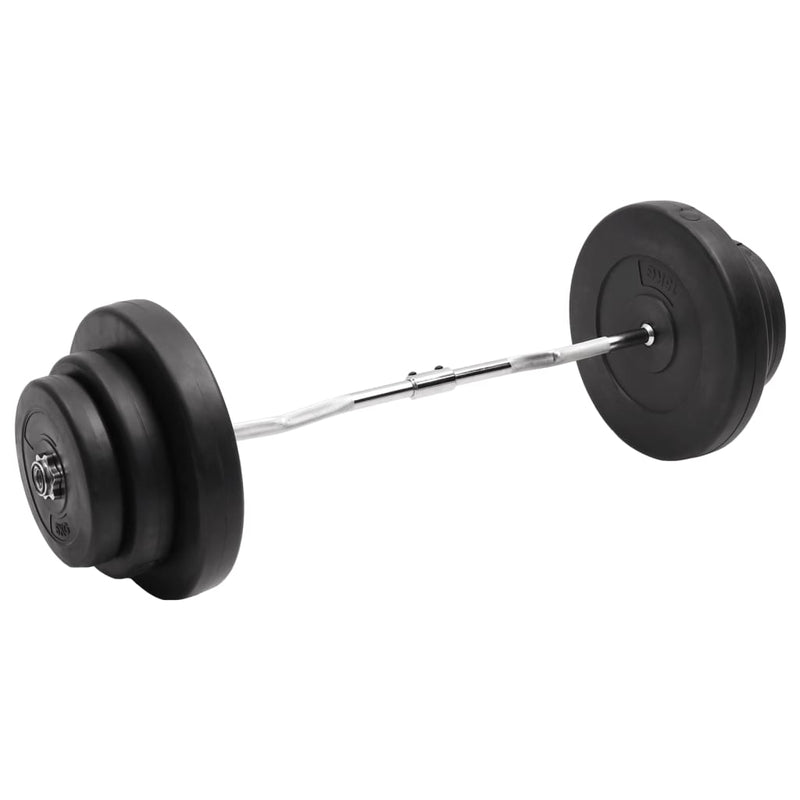 Load image into Gallery viewer, VidaXL Halter gebogen met gewichten 60 kg
