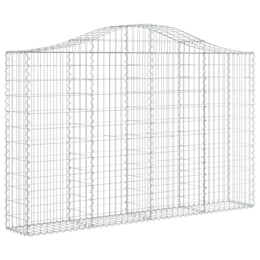 VidaXL Schanskorven 9 st gewelfd 200x30x120 140 cm ijzer