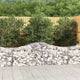 VidaXL Schanskorven 2 st gewelfd 200x50x60 80 cm gegalvaniseerd ijzer