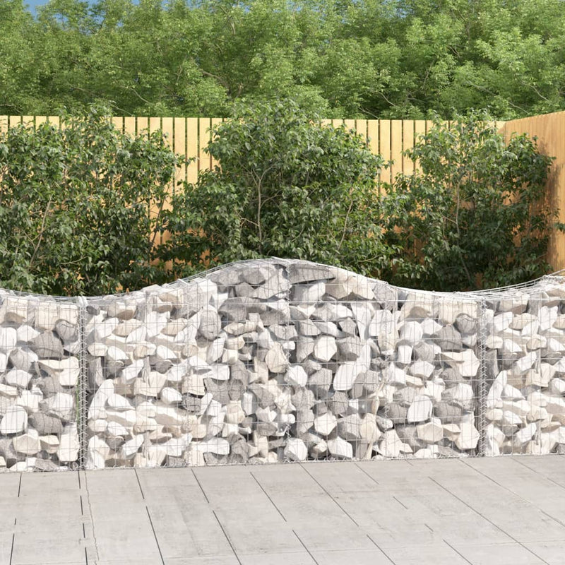 Load image into Gallery viewer, VidaXL Schanskorven 2 st gewelfd 200x50x80 100 cm gegalvaniseerd ijzer
