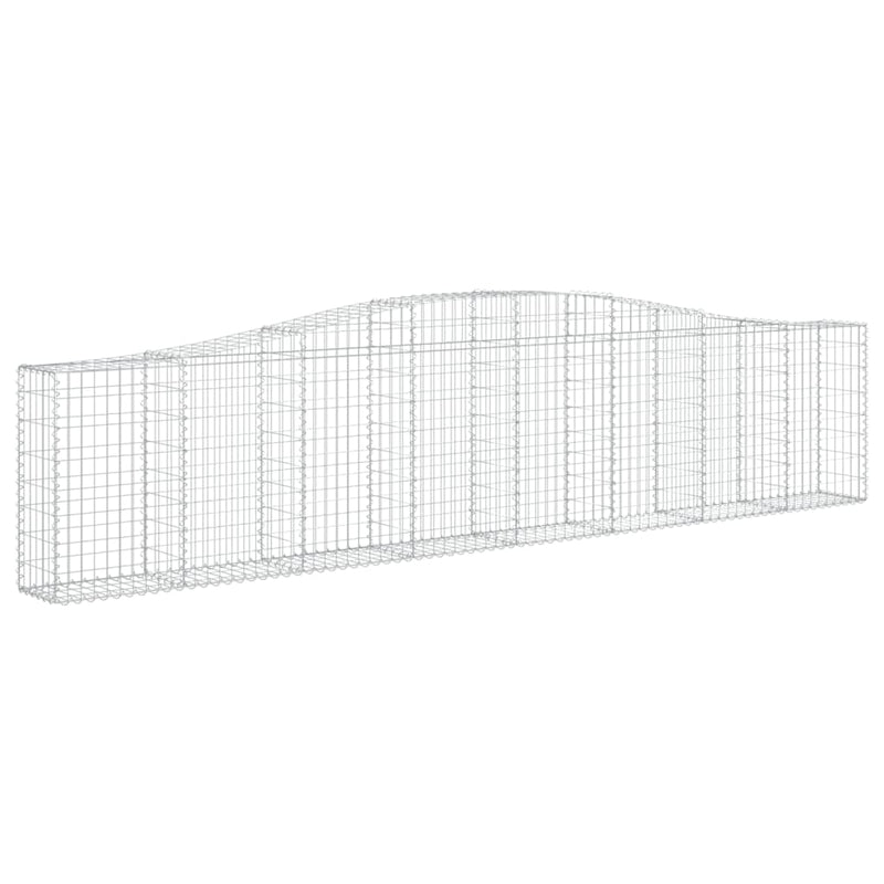 Afbeelding laden in galerijviewer, VidaXL Schanskorven 4 st gewelfd 400x30x80 100 cm ijzer
