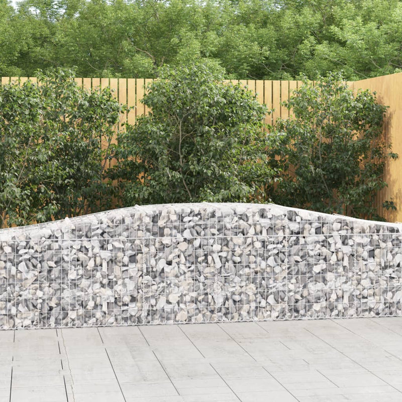 Load image into Gallery viewer, VidaXL Schanskorven 8 st gewelfd 400x50x60 80 cm gegalvaniseerd ijzer
