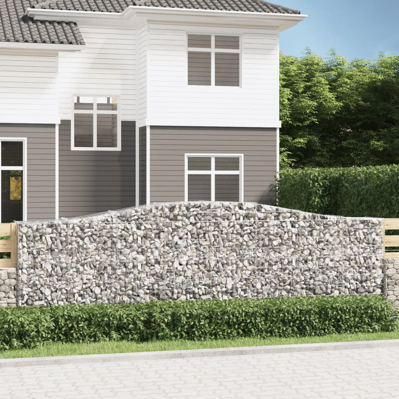 Load image into Gallery viewer, VidaXL Schanskorven 2 st gewelfd 400x50x120 140 cm ijzer
