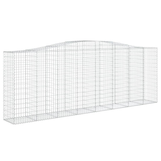 VidaXL Schanskorven 3 st gewelfd 400x50x140 160 cm ijzer