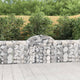 VidaXL Schanskorven 18 st gewelfd 200x30x80 100 cm ijzer