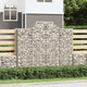 VidaXL Schanskorven 6 st gewelfd 200x30x160 180 cm ijzer