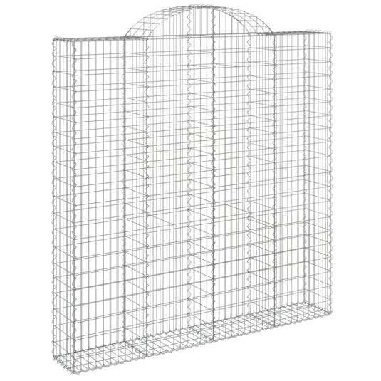 VidaXL Schanskorven 3 st gewelfd 200x30x200 220 cm ijzer