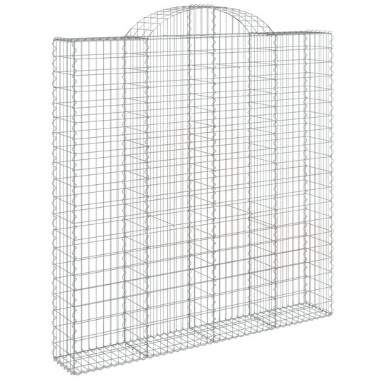 VidaXL Schanskorven 6 st gewelfd 200x30x200 220 cm ijzer