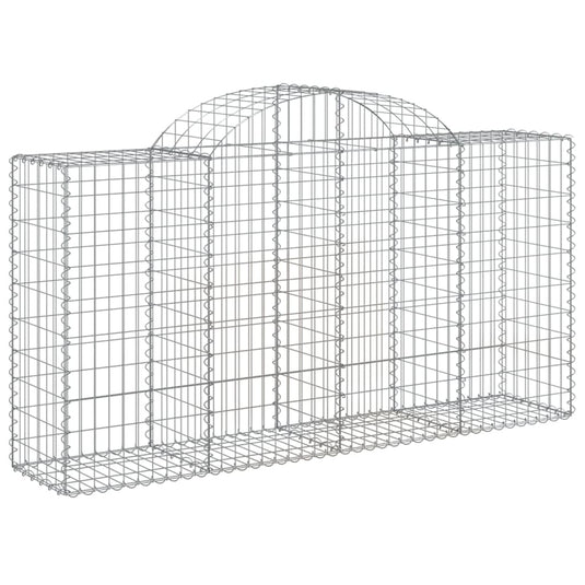 VidaXL Schanskorven 9 st gewelfd 200x50x100 120 cm ijzer