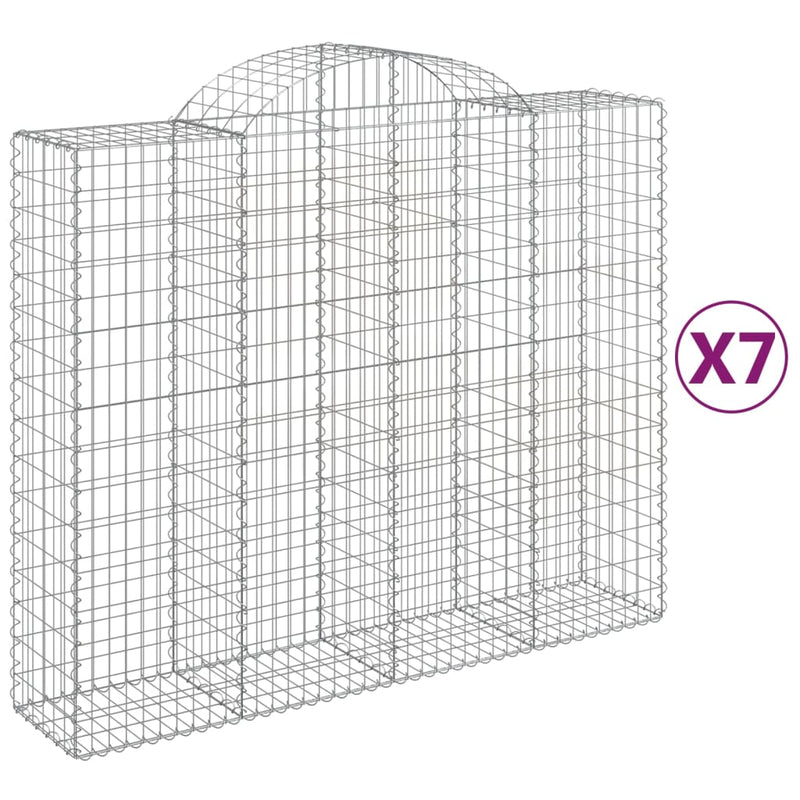 Load image into Gallery viewer, VidaXL Schanskorven 7 st gewelfd 200x50x160 180 cm ijzer
