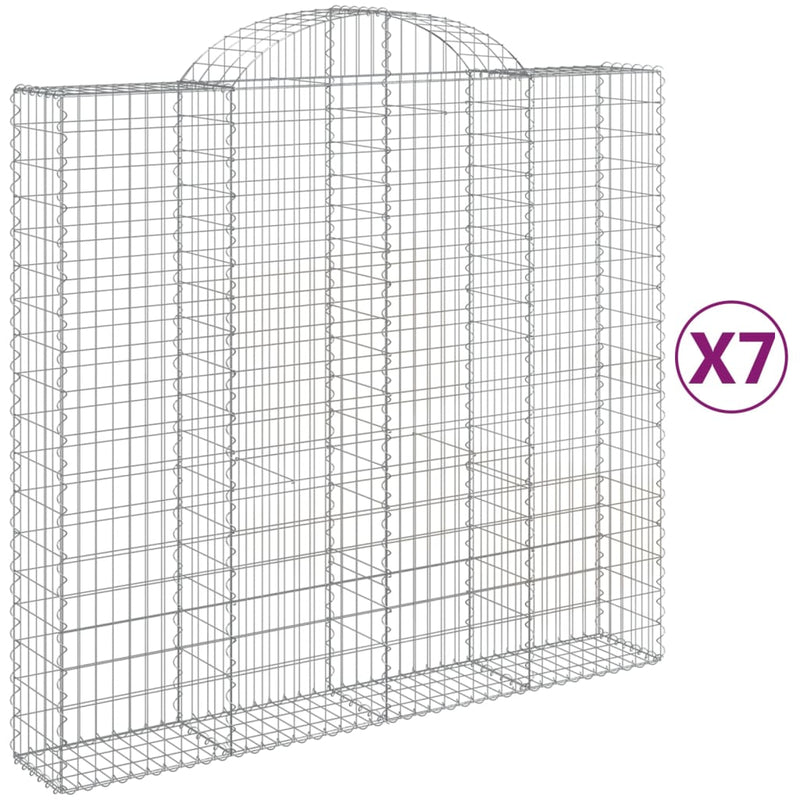 Load image into Gallery viewer, VidaXL Schanskorven 7 st gewelfd 200x50x180 200 cm ijzer
