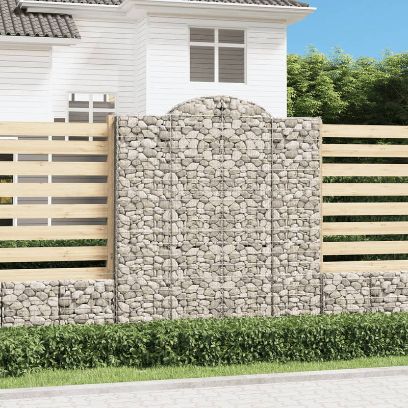 Load image into Gallery viewer, VidaXL Schanskorven 4 st gewelfd 200x50x220 240 cm ijzer
