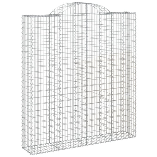 VidaXL Schanskorven 6 st gewelfd 200x50x220 240 cm ijzer