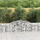 VidaXL Schanskorven 8 st gewelfd 300x30x60 80 cm gegalvaniseerd ijzer