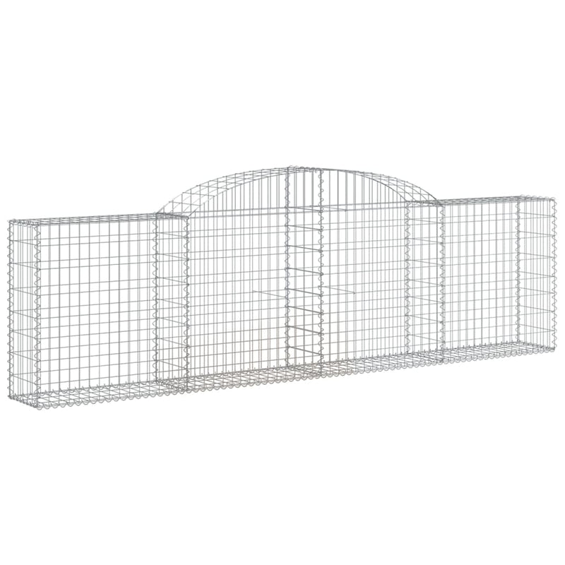 Load image into Gallery viewer, VidaXL Schanskorven 8 st gewelfd 300x30x80 100 cm gegalvaniseerd ijzer
