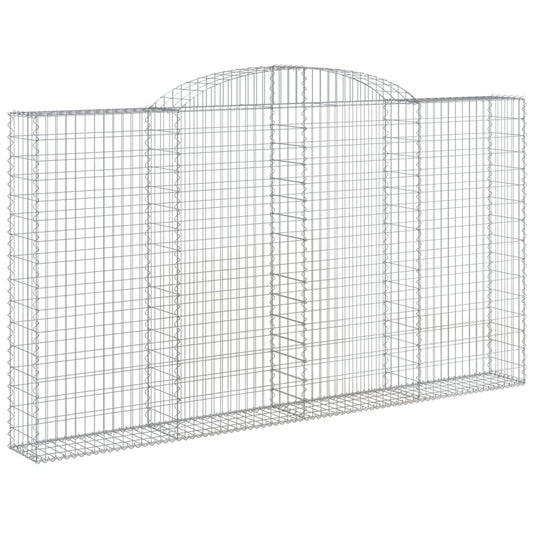 VidaXL Schanskorven 4 st gewelfd 300x30x160 180 cm ijzer