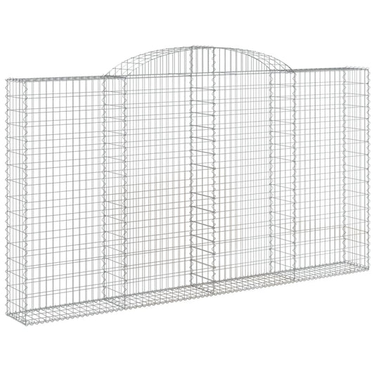 VidaXL Schanskorven 5 st gewelfd 300x30x160 180 cm ijzer