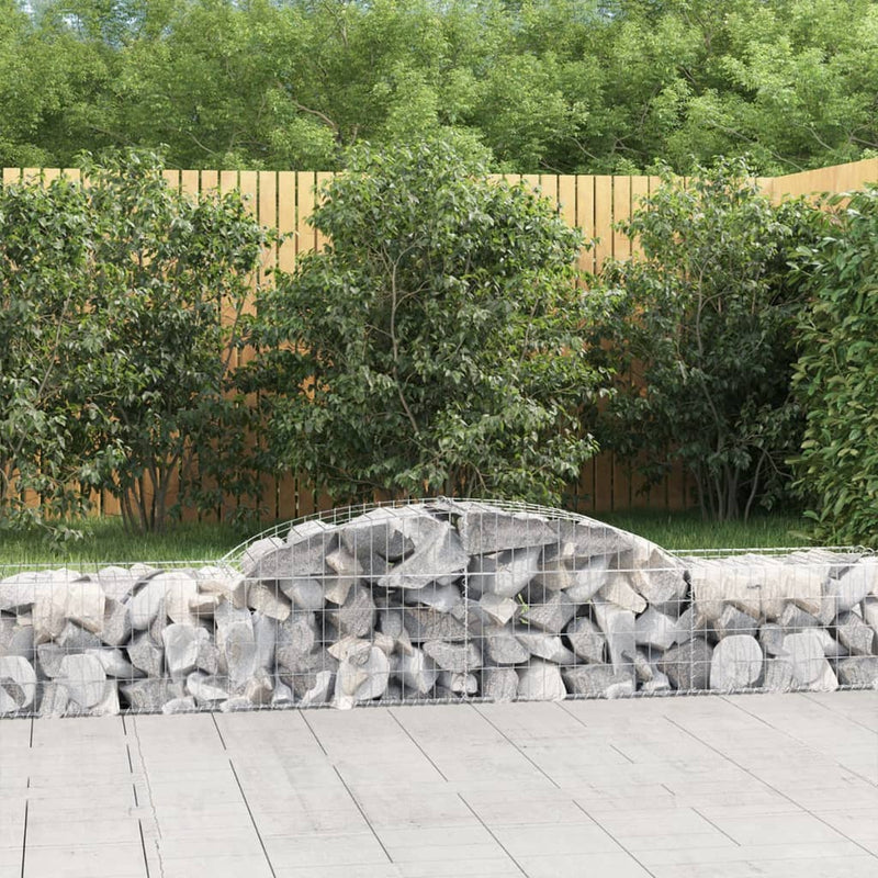 Load image into Gallery viewer, VidaXL Schanskorven 13 st gewelfd 300x50x40 60 cm gegalvaniseerd ijzer
