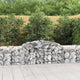 VidaXL Schanskorven 8 st gewelfd 300x50x60 80 cm gegalvaniseerd ijzer