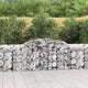 VidaXL Schanskorven 3 st gewelfd 300x50x80 100 cm gegalvaniseerd ijzer