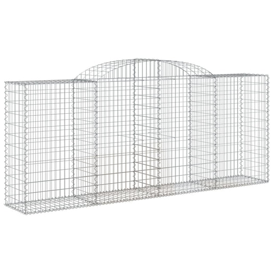 VidaXL Schanskorven 3 st gewelfd 300x50x120 140 cm ijzer