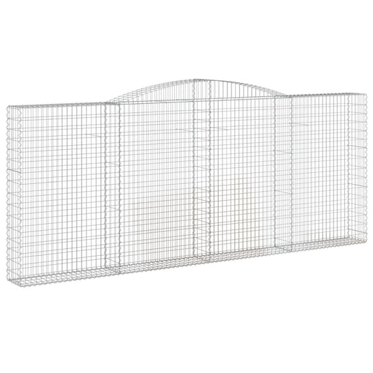 VidaXL Schanskorven 3 st gewelfd 400x30x160 180 cm ijzer