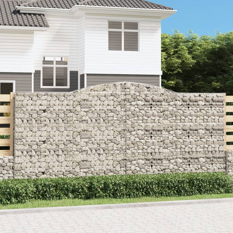 Load image into Gallery viewer, VidaXL Schanskorven 3 st gewelfd 400x30x180 200 cm ijzer
