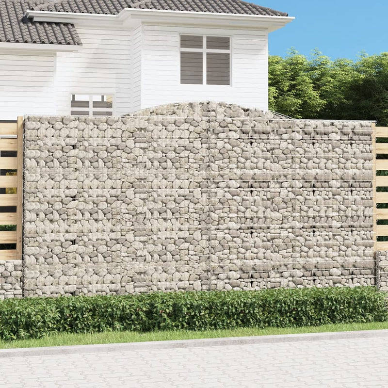 Load image into Gallery viewer, VidaXL Schanskorven 4 st gewelfd 400x50x220 240 cm ijzer
