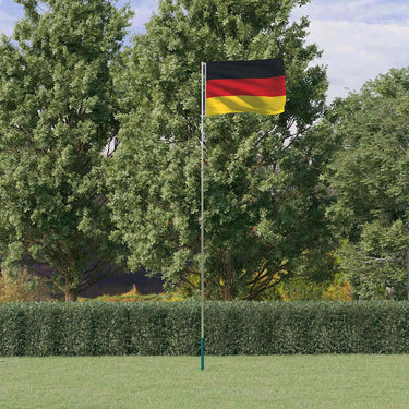 Vidaxl vlag met vlaggenmast duitsland 5,5 m aluminium