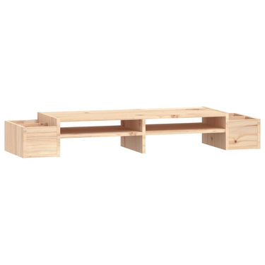 Vidaxl monitorstandaard 100x27,5x15 cm massief grenenhout