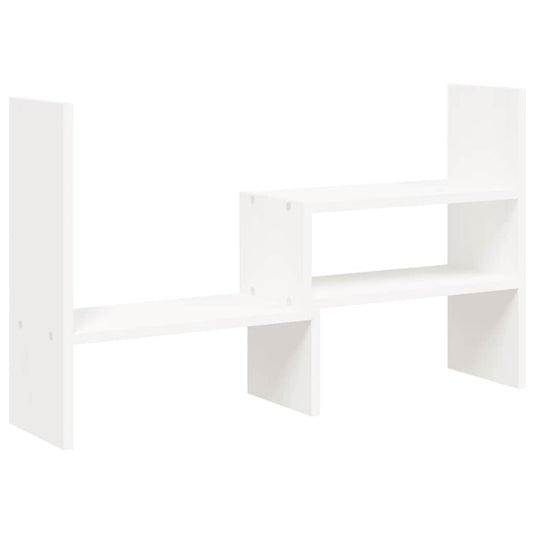 Vidaxl monitorstandaard (39-72)x17x43 cm massief grenenhout wit