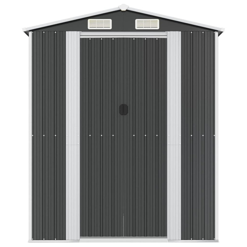 Load image into Gallery viewer, VidaXL Tuinschuur 192x274x223 cm gegalvaniseerd staal antracietkleurig
