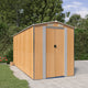 VidaXL Tuinschuur 192x440x223 cm gegalvaniseerd staal lichtbruin