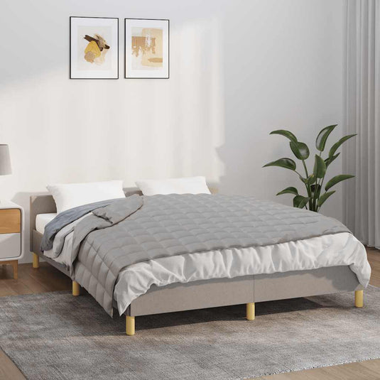 Vidaxl verzwaringsdeken 120x180 cm 5 kg stof grijs