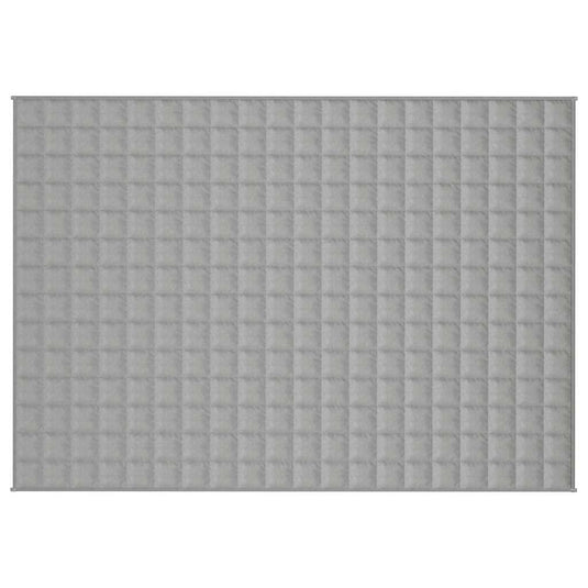 Vidaxl verzwaringsdeken 138x200 cm 10 kg stof grijs