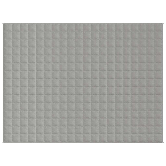 Vidaxl verzwaringsdeken 150x200 cm 7 kg stof grijs