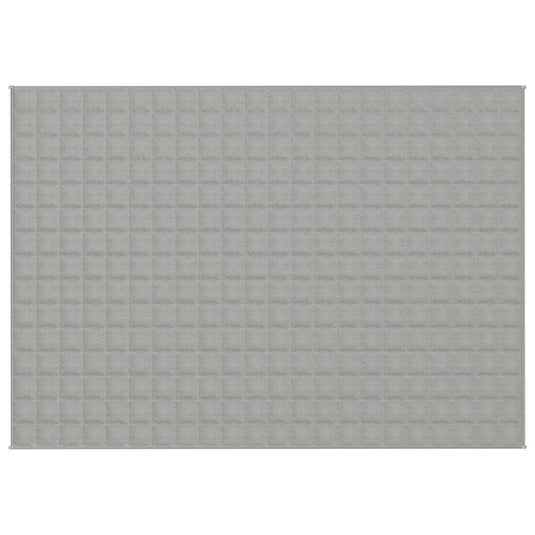 Vidaxl verzwaringsdeken 155x220 cm 7 kg stof grijs