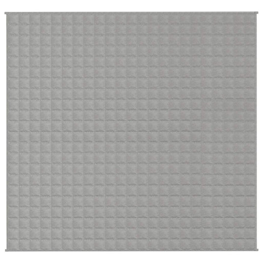 Vidaxl verzwaringsdeken 220x235 cm 15 kg stof grijs