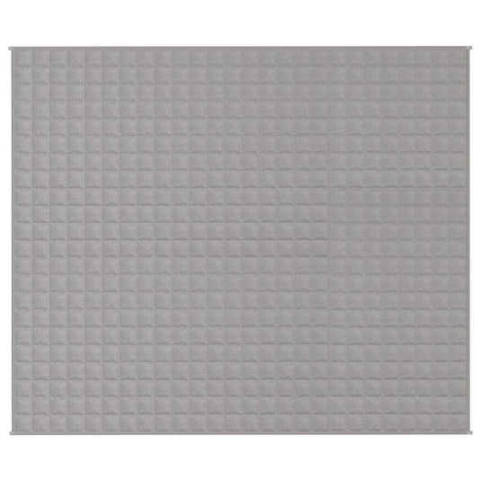 Vidaxl verzwaringsdeken 220x260 cm 11 kg stof grijs