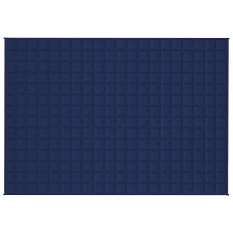 Load image into Gallery viewer, Vidaxl verzwaringsdeken 138x200 cm 10 kg stof blauw
