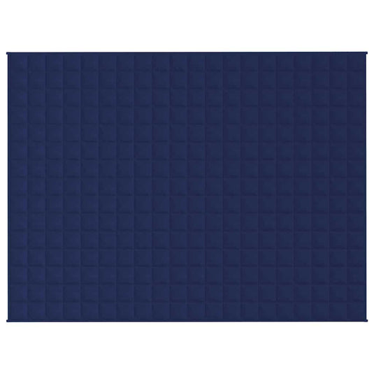Vidaxl verzwaringsdeken 150x200 cm 7 kg stof blauw