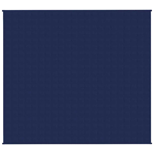 Vidaxl verzwaringsdeken 200x225 cm 13 kg stof blauw