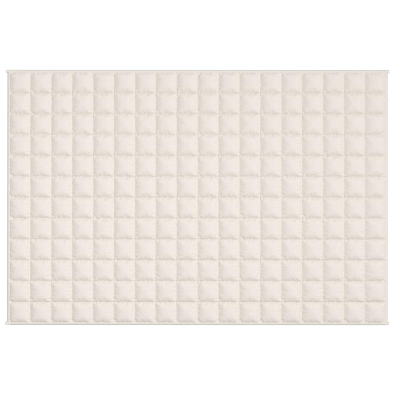 Load image into Gallery viewer, Vidaxl verzwaringsdeken 120x180 cm 9 kg stof lichtcrèmekleurig
