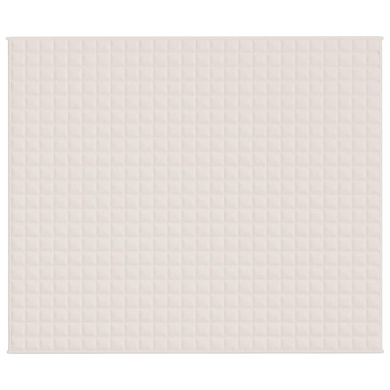 Load image into Gallery viewer, Vidaxl verzwaringsdeken 220x260 cm 15 kg stof lichtcrèmekleurig
