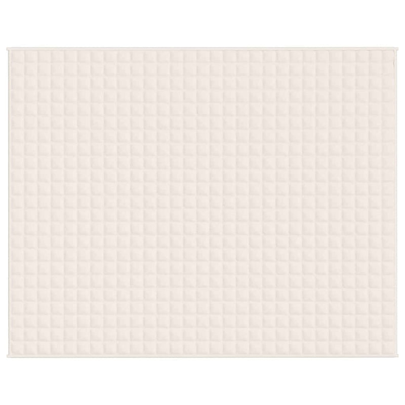 Load image into Gallery viewer, Vidaxl verzwaringsdeken 235x290 cm 11 kg stof lichtcrèmekleurig

