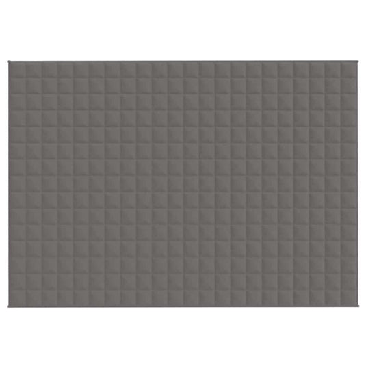Vidaxl verzwaringsdeken 155x220 cm 7 kg stof grijs