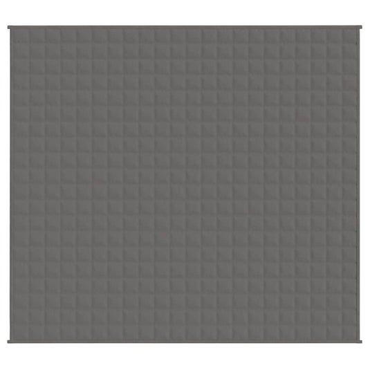Vidaxl verzwaringsdeken 200x225 cm 9 kg stof grijs